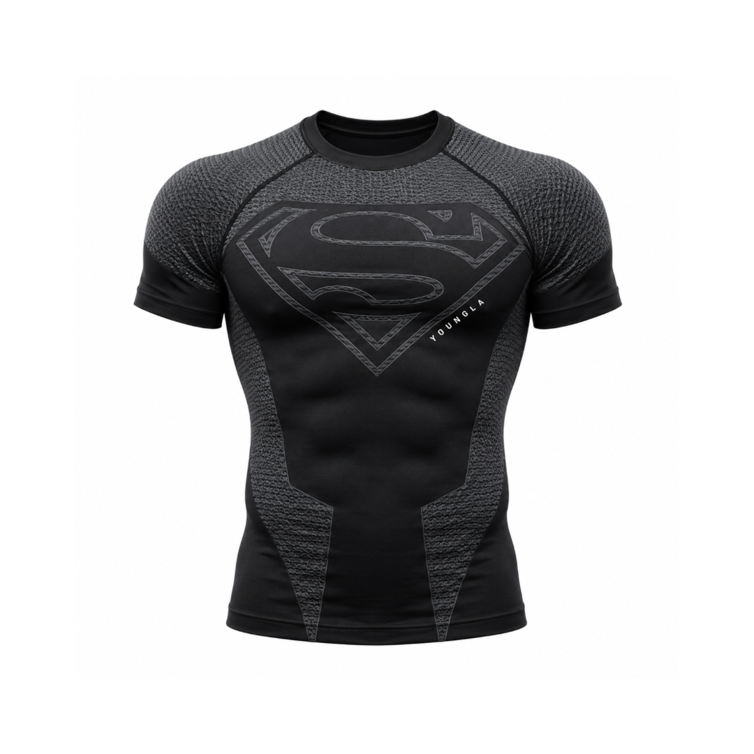 Youngla total black supermán (una talla reducida)