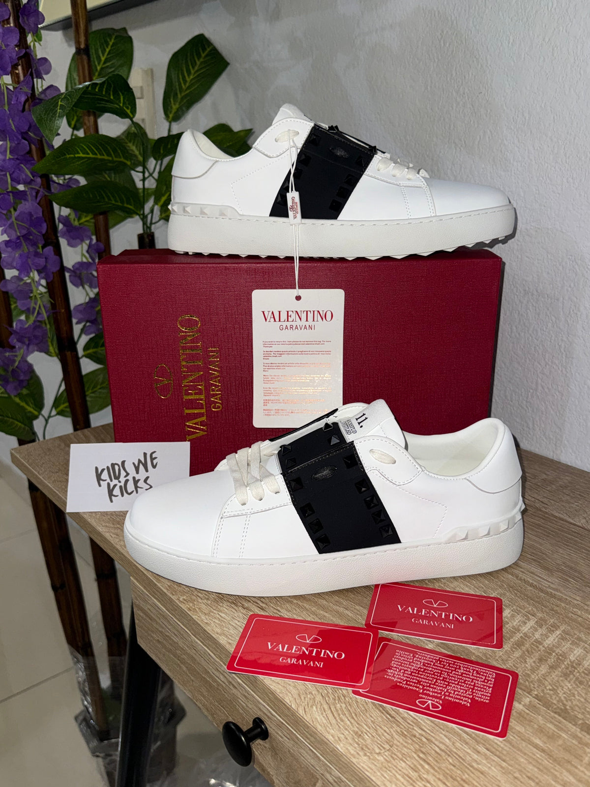 Valentino franja black spikes