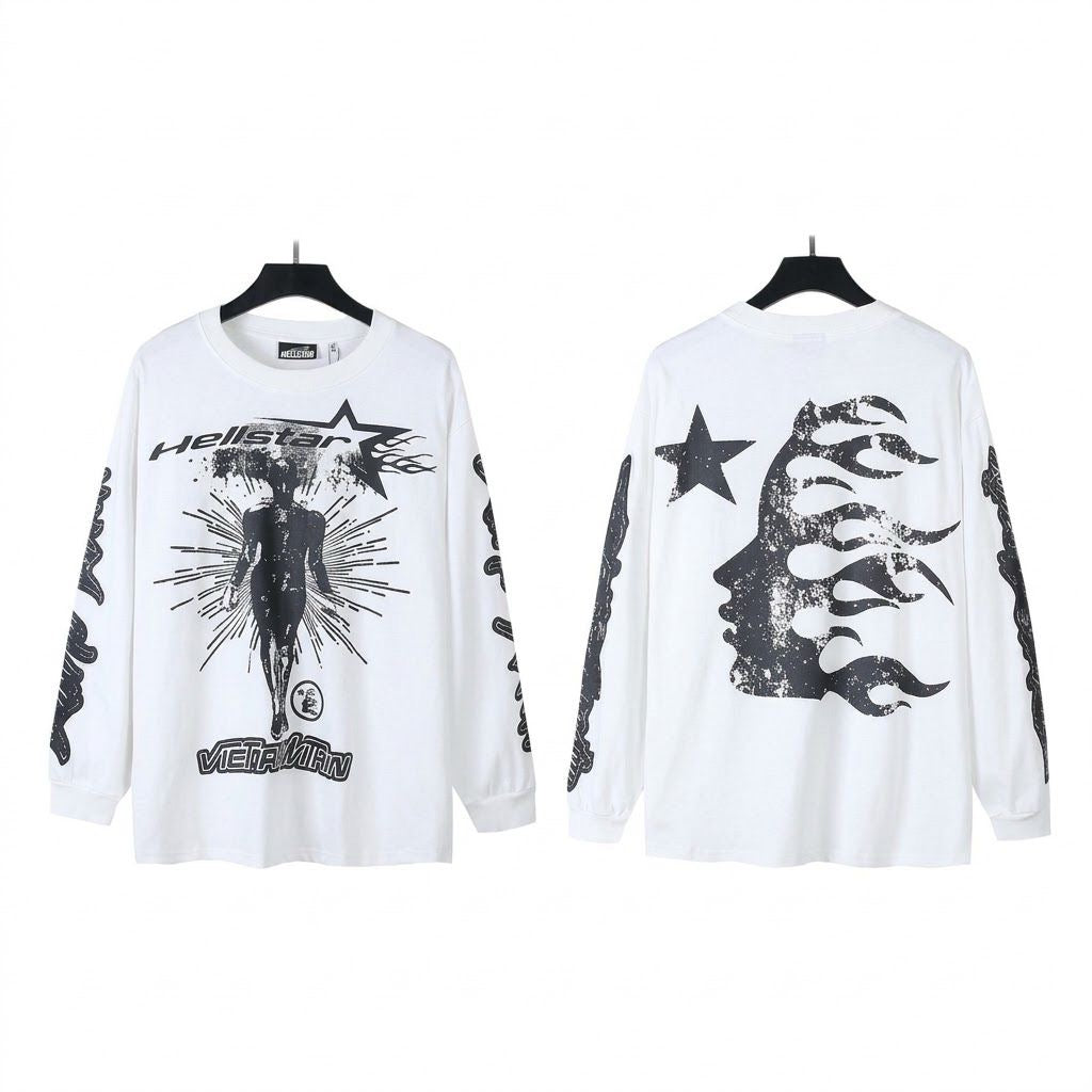 Hellstar White long sleeve