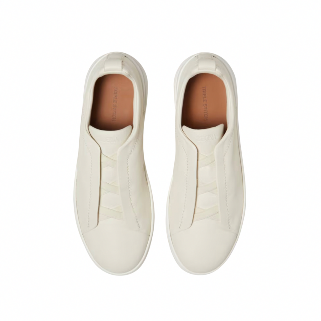 Zegna Stitch Blancos Piel