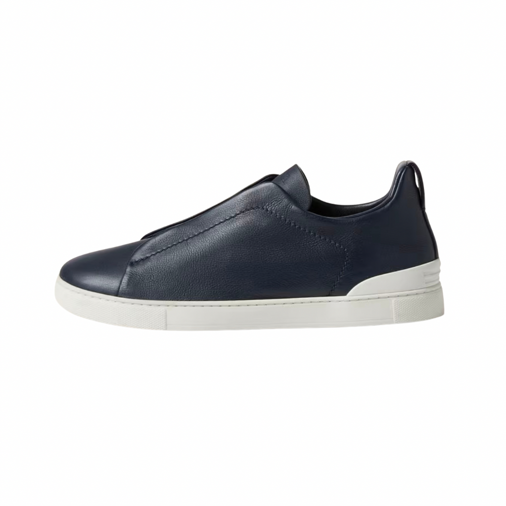 Zegna Stitch blue piel